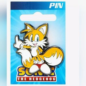 New Tails Pin From Sonic the Hedgehog Enamel Sega Branded